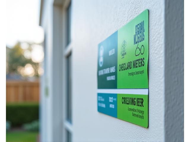 Green certification labelling on low energy homes